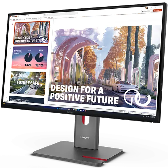  מסך 27 אינץ' עם תמיכה ב-KVM - ה-ThinkVision P27QD-40 של לנובו