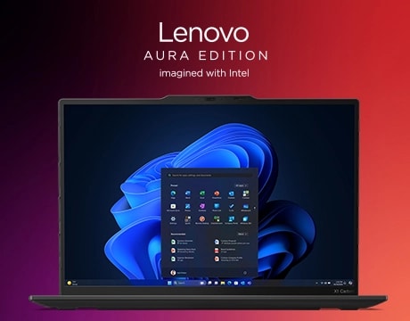 AI keeps you productive & ensures powerful performance & efficiency on the Lenovo ThinkPad X1 Carbon Gen 13 Aura Edition laptop.
