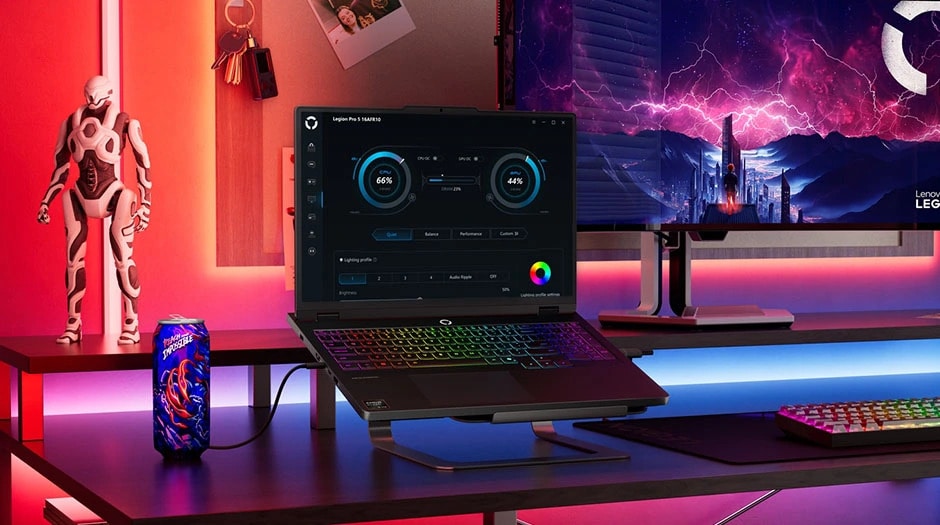 Highlights Legion Pro 5 Gen 10’s customizable performance and RGB lighting via Lenovo Vantage.מחשב נייד Legion Pro 5 16ADR10 83LT0061IV מבית Lenovo