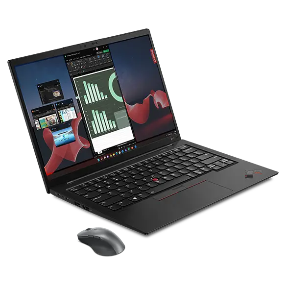 Lenovo ThinkPad X1 Carbon G11 (i7-1365U vPro 32G 1T W11Pro) + Mouse bluetooth ricaricabile Processore Intel® Core™ i7-1365U vPro® di tredicesima generazione (E-core fino a 3,9 GHz P-core fino a 5,2 GHz)/Windows 11 Pro 64/1 TB SSD Performance TLC Opal
