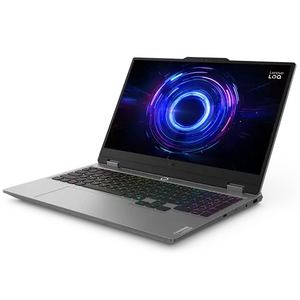 Destaca la pantalla y el teclado del LOQ 15IRX10, diseñados para ofrecer un rendimiento de juego fluido.