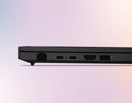 Lenovo ThinkPad L14 Gen 6 (14" Intel) laptop – close-up of left-side ports