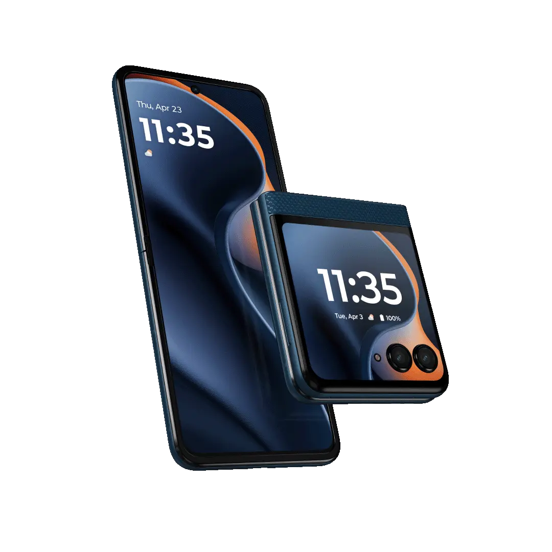 Ein hochwertiges Flip-Phone für 2025 mit großem Außendisplay