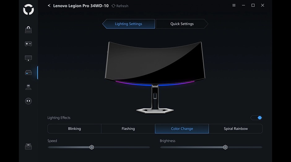 מחשב נייח LOQ Tower 17IAX10 91AY001QYS מבית Lenovo Legion ecosystem software syncs display, lighting, and peripherals for the Lenovo LOQ Tower 17IAX10 desktop.