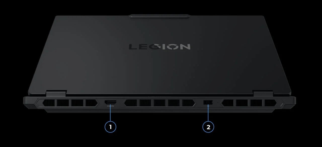 Conéctese a las pantallas mediante el puerto HDMI en la computadora portátil Lenovo Legion 5 Gen 10.
