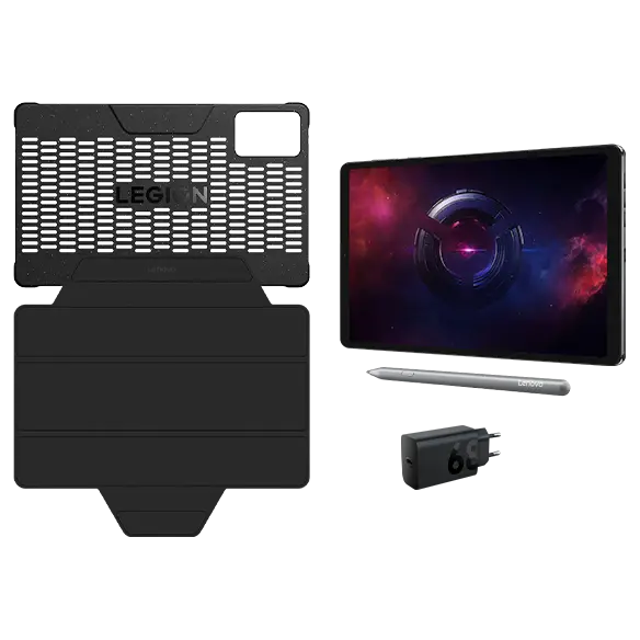 Lenovo Legion Tab (12GB 256GB) Folio & Adaptor Bundle Processore Qualcomm® Snapdragon™ 8 Gen 3 (da 3,3 GHz )/Android 14 or Later/256 GB UFS 4.0