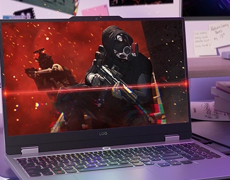 Lenovo LOQ 17IRX10 支援 Nvidia G-SYNC 技術，讓您揮別畫面撕裂問題，盡享順暢且靈敏的遊戲體驗。