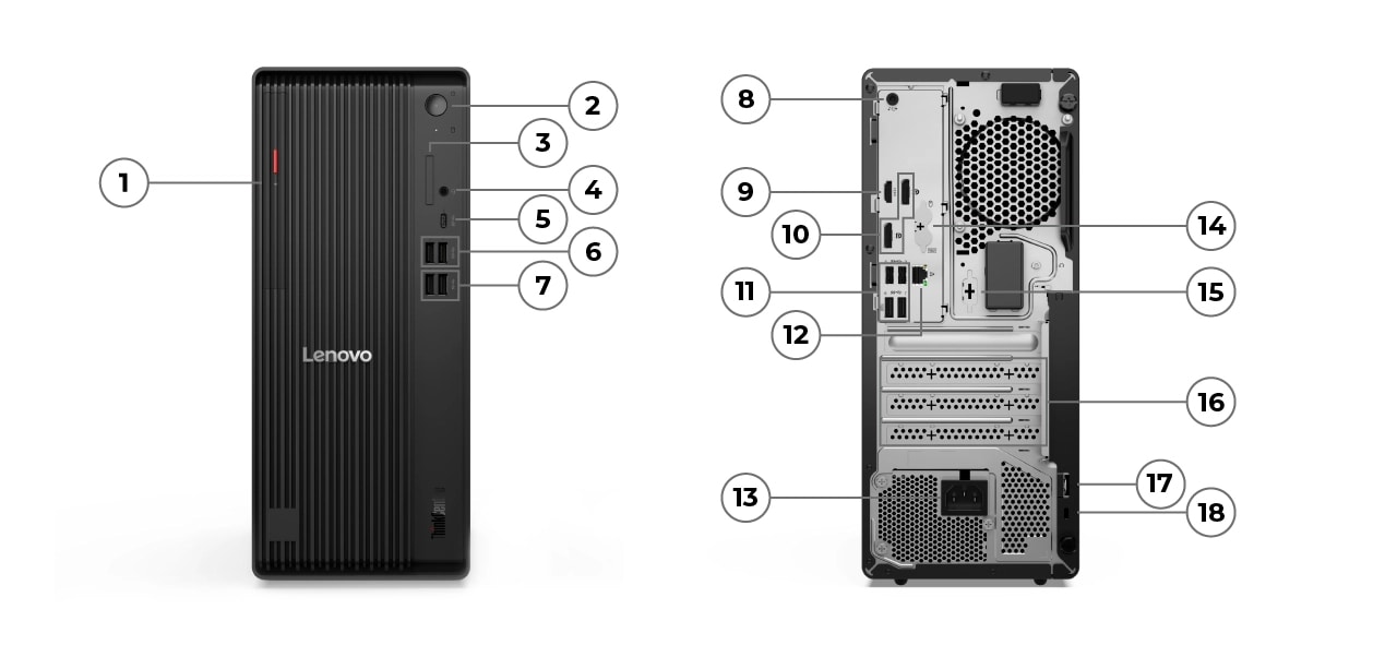 ThinkCentre M70t Gen 6 Tower (Intel) | AI PC for Enhanced