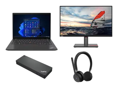 

Lenovo The Innovator Kit: ThinkPad P Series + monitor 27"+ docking station + headset 13th Generation Intel® Core™ i7-1370P vPro® Processor (E-cores up to 3.90 GHz P-cores up to 5.20 GHz)/No Operating System/1 TB SSD TLC Opal