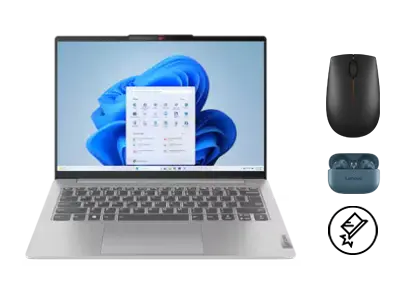 

Lenovo IdeaPad + mouse + noise-cancelling headphones + ADP Intel® Core™ Ultra 5 125H Processor (E-cores up to 3.60 GHz P-cores up to 4.50 GHz)/Windows 11 Home 64/512 GB SSD M.2 2242 PCIe Gen4 TLC