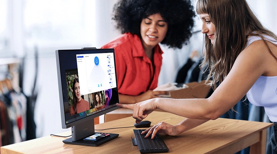 ThinkCentre Neo 55a Gen 6 (24 inch AMD) | AI-Powered AIO PC for
