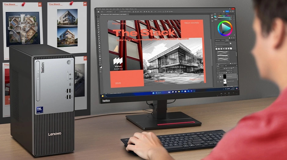 ThinkCentre neo 50t Tower Gen 6 (Intel) | AIベースのエントリー