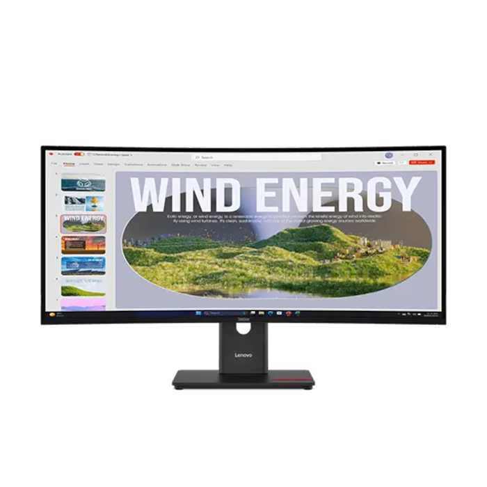 ThinkVision T34WD-40 86.36 cms (34) Monitor | 64AEGAR1IN | Lenovo
