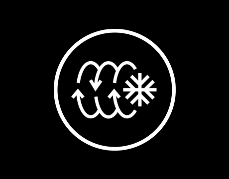 Airflow-and-snowflake icon.