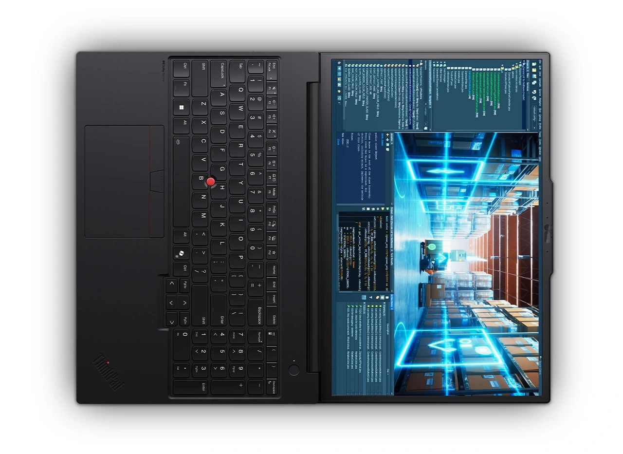 Die Lenovo ThinkPad P16v Gen 3 mobile Workstation ist KI-gestützt und bietet eine NPU, die bei der Ausführung komplexer Codes hilft.