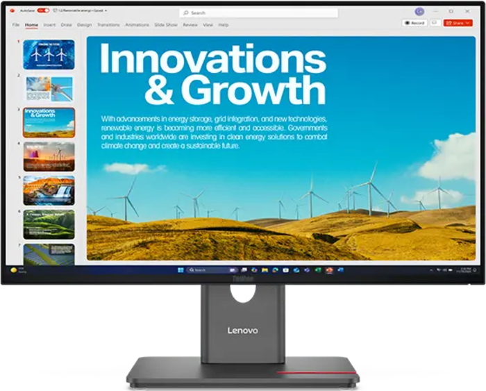 ThinkVision 23.8 inch IPS QHD 120Hz USB-C Monitor - P24QD-40