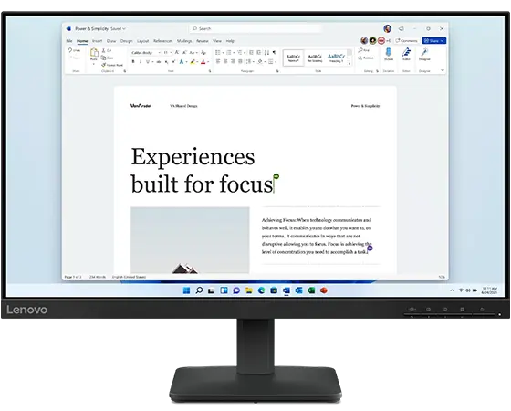 Lenovo L24-4e 23.8-inch IPS FHD 100Hz Monitor | 68C2KCC1US | Lenovo US