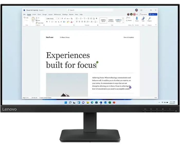 Lenovo L24-4e 23.8-inch IPS FHD 100Hz Monitor | 68C2KCC1US | Lenovo US