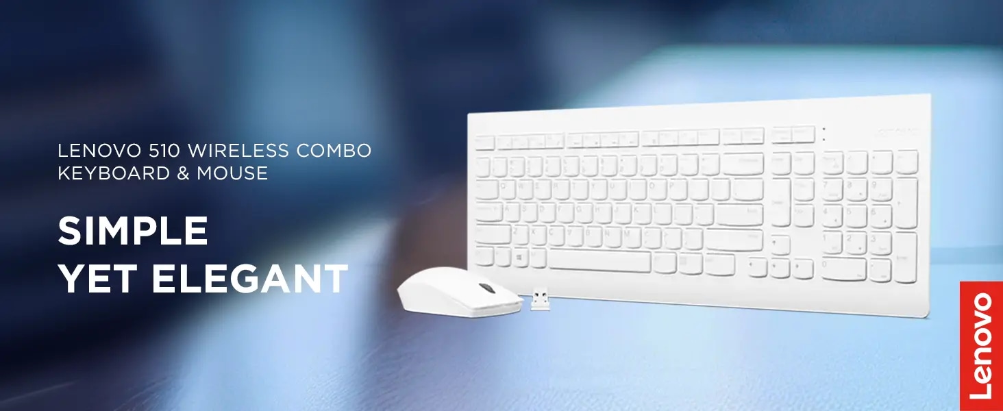 Lenovo 510 Wireless Combo Keyboard & Mouse | GX30W75336 | Lenovo US