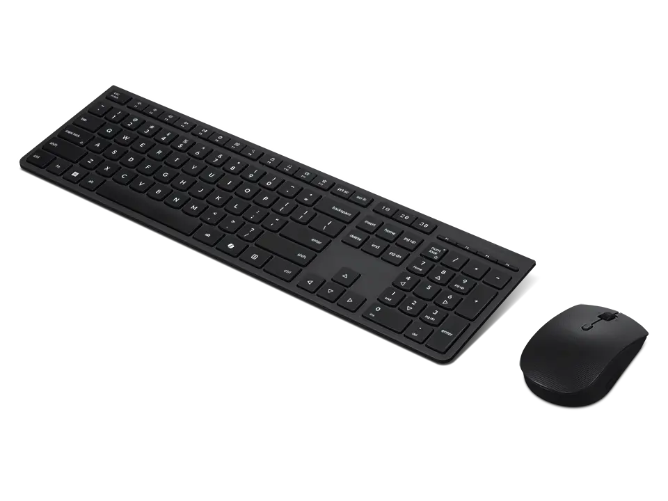Combo teclado y mouse inalámbrico Lenovo Professional recargable, dist. español de Latinoamérica 171