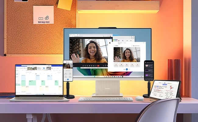 Lenovo IdeaCentre AIO 27ILL11（27型 Intel）｜効率的なワークフロー