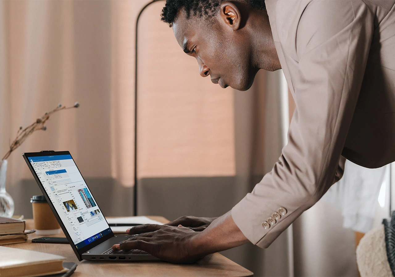 Despite being a 16 inch device, the Lenovo ThinkPad T16 Gen 4 laptop is perfectly portable & easy to take with you.