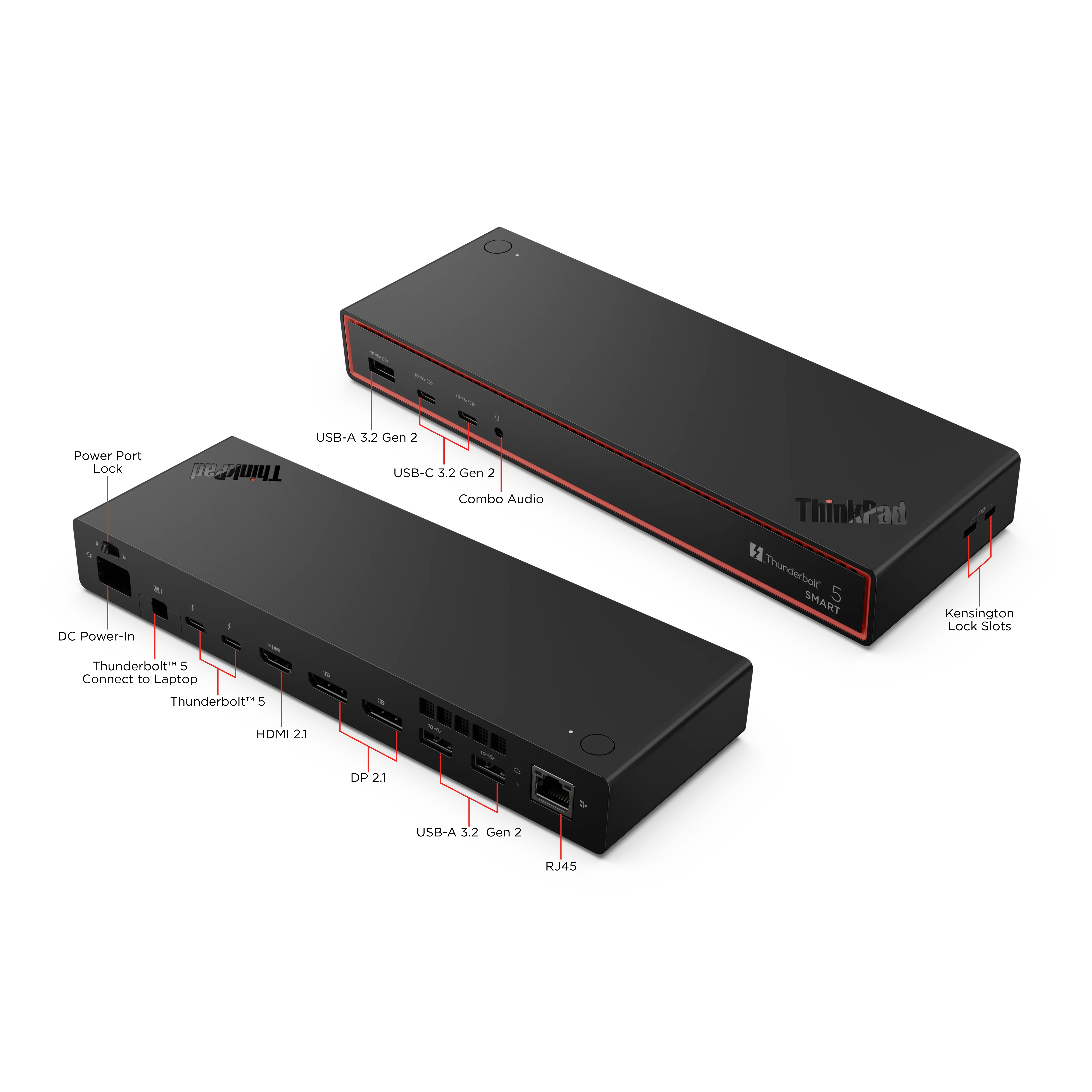 Lenovo ThinkPad Thunderbolt 5 Smart Dock 7500, Eclipseschwarz