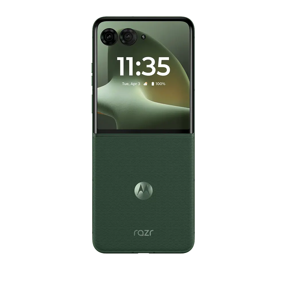 Flip smartphone with external display l 50MP AI camera | motorola
