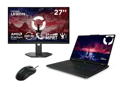 Lenovo Legion Pro 5 16 + Legion 27-10 Monitor & Legion Mouse Processore AMD Ryzen™ 9 8940HX (2,4 GHz - 5,3 GHz)/Windows 11 Home 64/1 TB SSD M.2 2242 PCIe Gen4 TLC