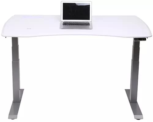 

WorkPro 60inW Electric Height-Adjustable Standing Desk with Wireless Charging, White