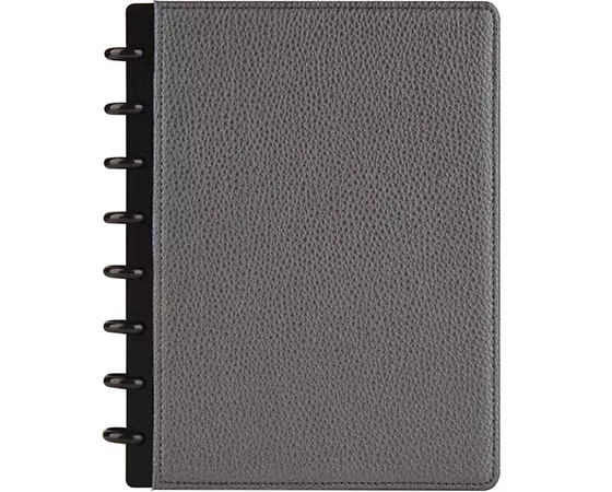 

TUL Discbound Notebook, Elements Collection, Junior Size, Narrow Ruled, 60 Sheets, Gunmetal/Pebbled
