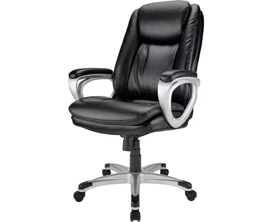 Office Depot Realspace Treswell Bonded Leather High-Back Executive ...