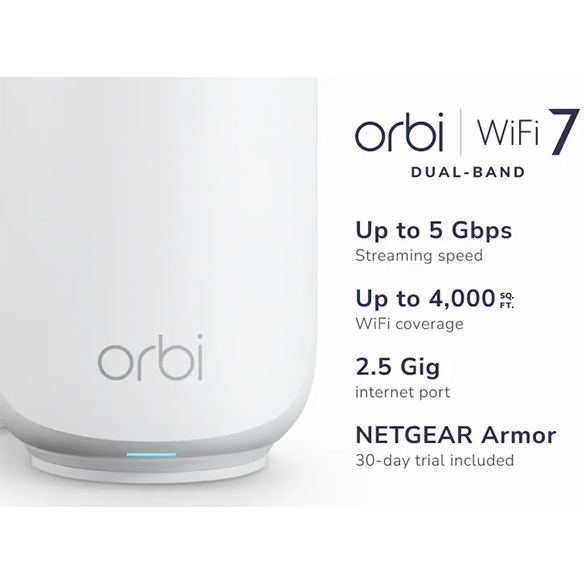 Netgear Orbi 370 Series Dual Band WiFi 7 Mesh - Thumbnail 4
