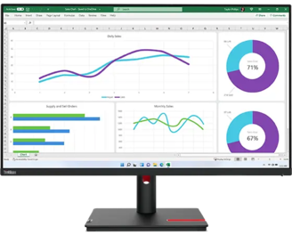 ThinkVision 31.5 inch Monitor - T32h-30 | 63D3GAR1US | Lenovo US