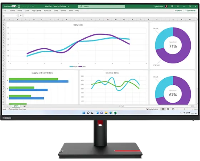 ThinkVision 31.5 inch Monitor - T32h-30 | 63D3GAR1US | Lenovo CA
