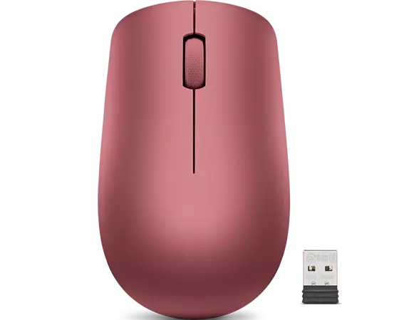 Basics Souris d’ordinateur sans fil avec nano-récepteur USB - rouge