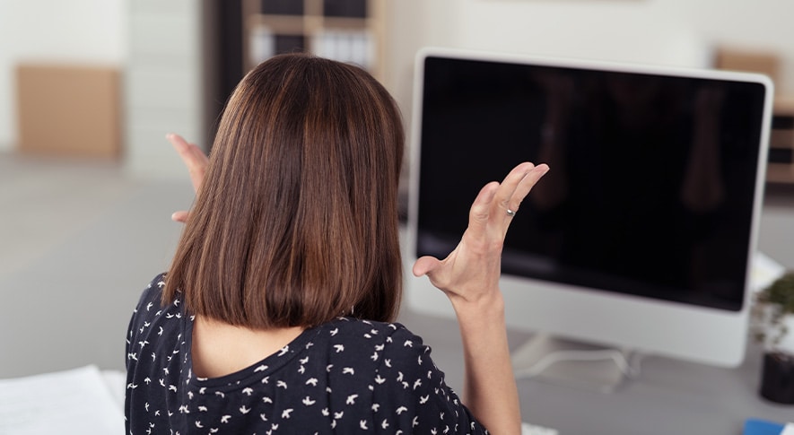 液晶画面のトラブルサイン