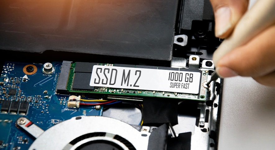 ストレージはSSDを選択！容量と速度に注目