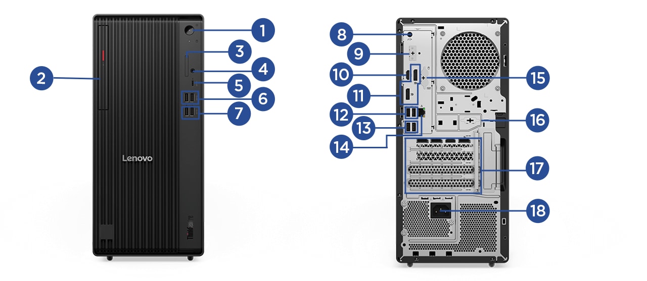 ThinkCentre M90t Tower Gen 6(Intel) | プロフェッショナル向け