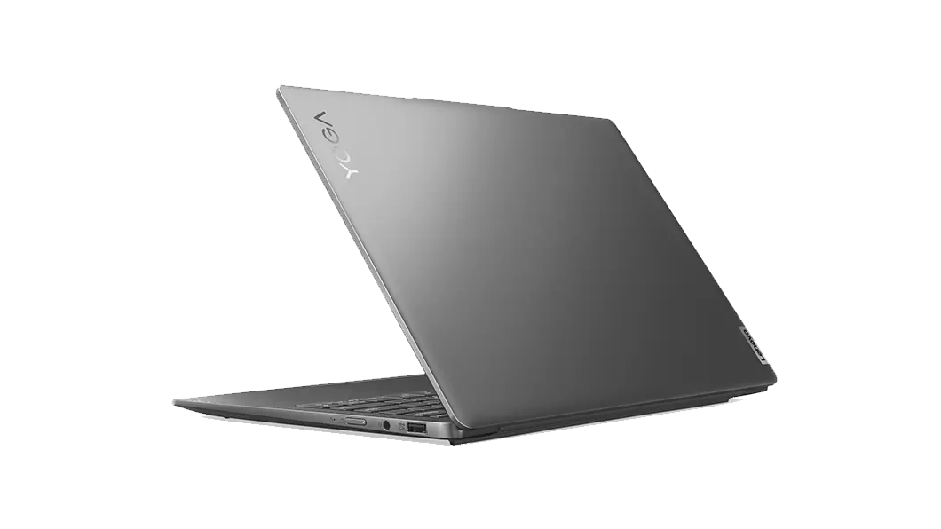 Yoga Slim 6i Gen 8 laptop rear facing left  view