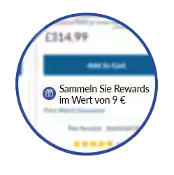 Zoom in on example of Rewards hyperlink