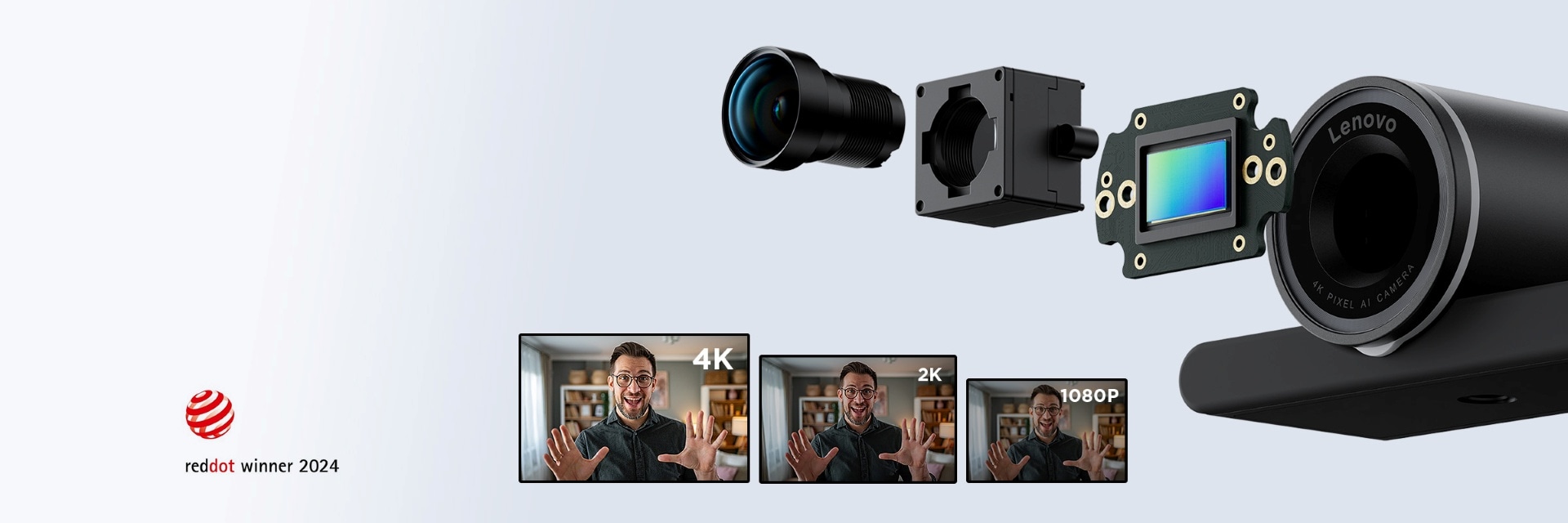 Lenovo 4K Pro Webカメラ | 4XC1Q25246 | レノボ・ ジャパン