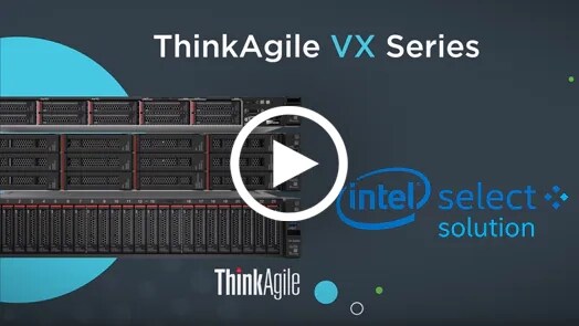 Lenovo ThinkAgile VX Series - front facing 3 stack