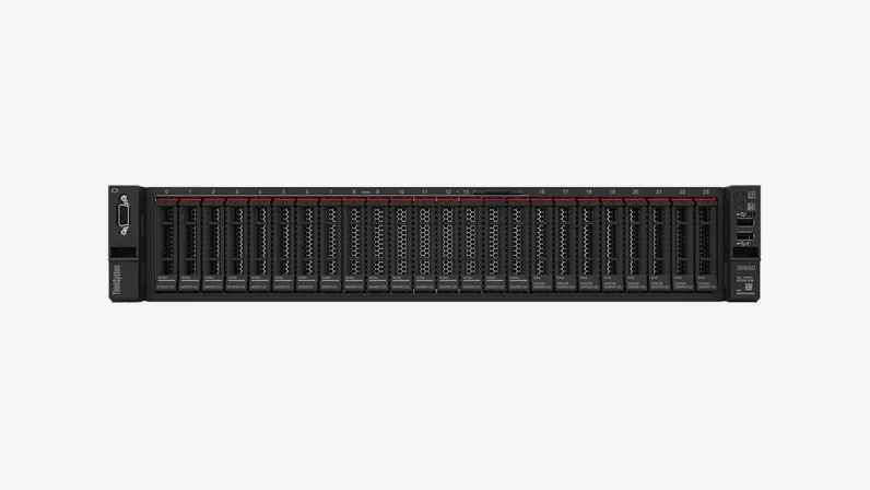 Lenovo ThinkSystem SR650 V2 Rack Server - face à l’avant