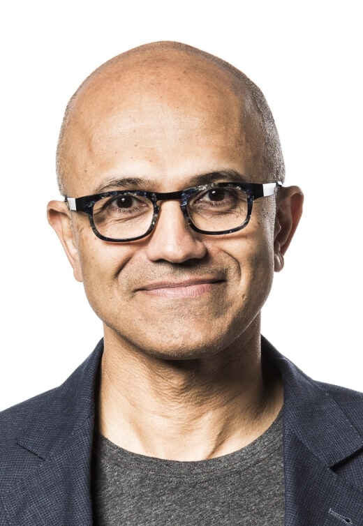 Portrait photo of Satya Nadella