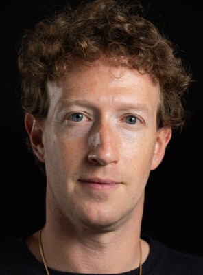 Portrait photo of Mark Zuckerberg