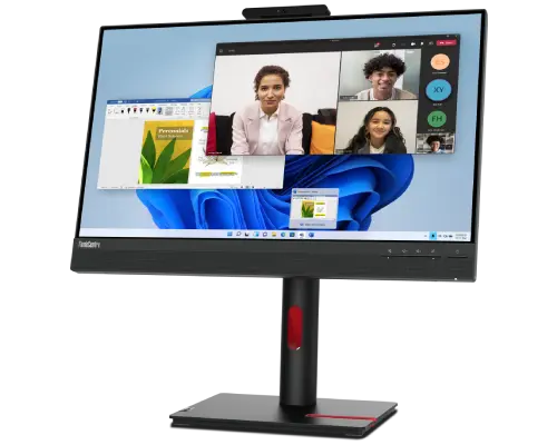 ThinkCentre Tiny-In-One (TIO) 24 Gen 5 Touch Hero Front Facing Right Profile