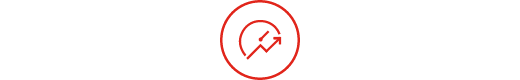 Line icon depicting improved operational efficiency