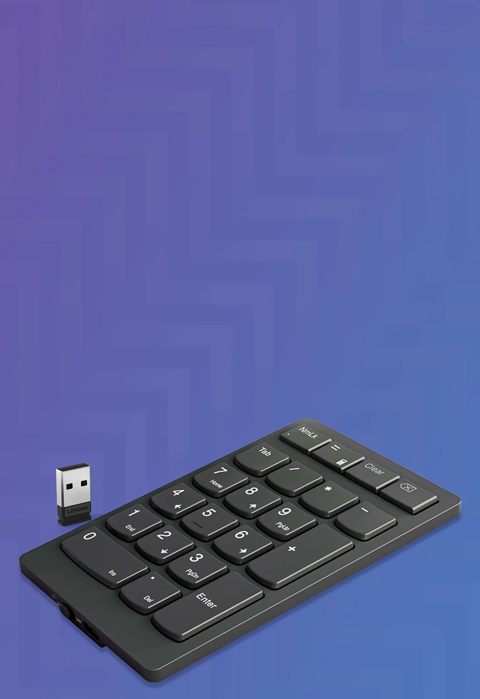 Bezdrátová numerická klávesnice Lenovo Go