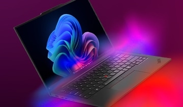 Lenovo ThinkPad X1 Carbon Gen 13 laptop showcasing its slim, lightweight design